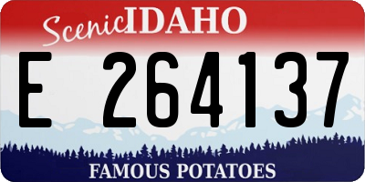 ID license plate E264137