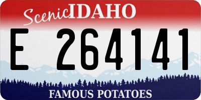 ID license plate E264141