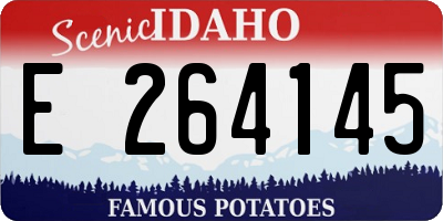 ID license plate E264145