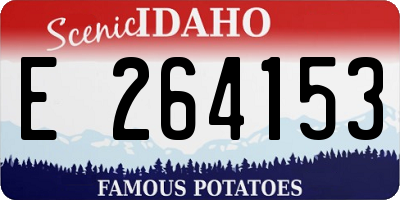 ID license plate E264153