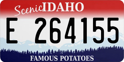 ID license plate E264155