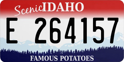 ID license plate E264157