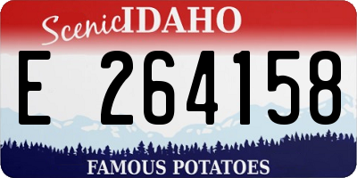 ID license plate E264158