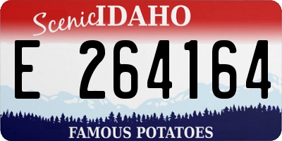 ID license plate E264164