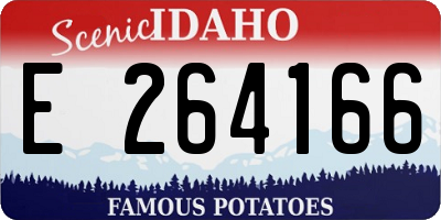 ID license plate E264166