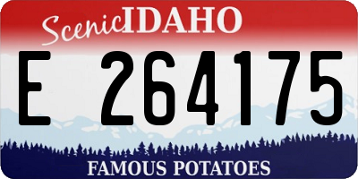 ID license plate E264175