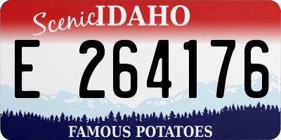 ID license plate E264176