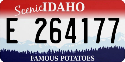 ID license plate E264177