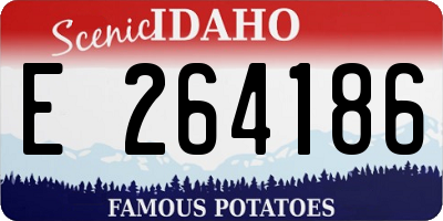 ID license plate E264186
