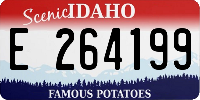 ID license plate E264199