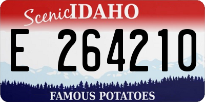 ID license plate E264210