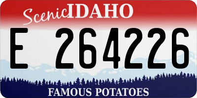 ID license plate E264226