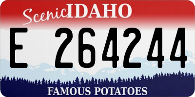 ID license plate E264244