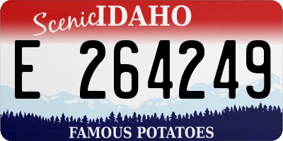 ID license plate E264249