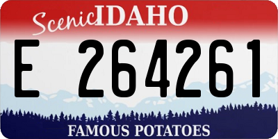 ID license plate E264261