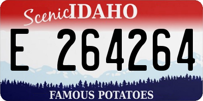 ID license plate E264264
