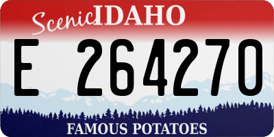 ID license plate E264270