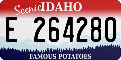 ID license plate E264280