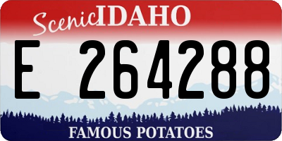 ID license plate E264288