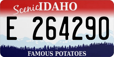 ID license plate E264290