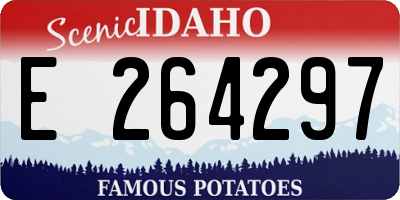 ID license plate E264297