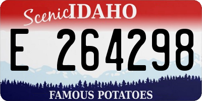 ID license plate E264298