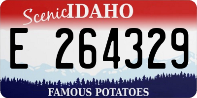 ID license plate E264329