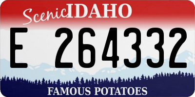 ID license plate E264332