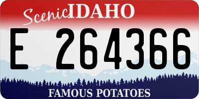 ID license plate E264366