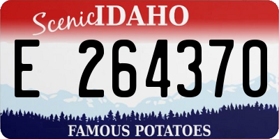 ID license plate E264370