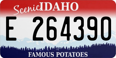 ID license plate E264390