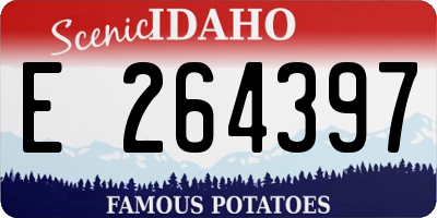 ID license plate E264397