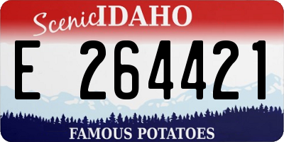 ID license plate E264421