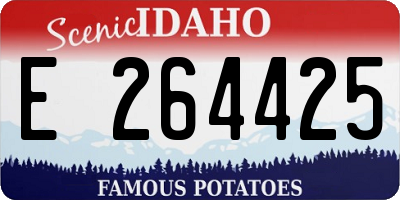 ID license plate E264425