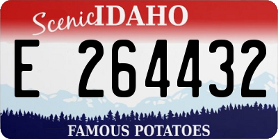 ID license plate E264432