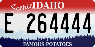 ID license plate E264444