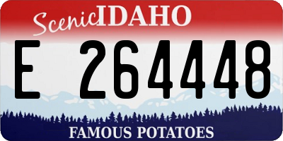 ID license plate E264448
