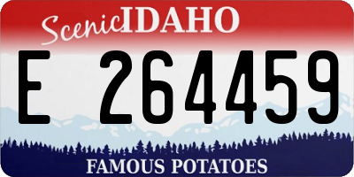 ID license plate E264459