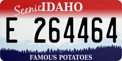 ID license plate E264464