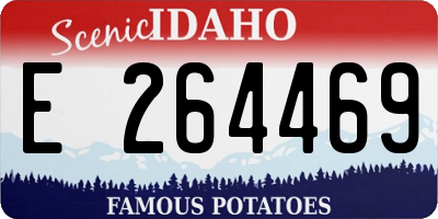 ID license plate E264469