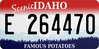 ID license plate E264470