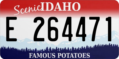 ID license plate E264471