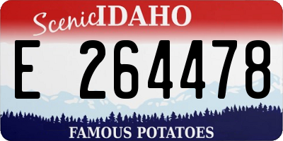 ID license plate E264478