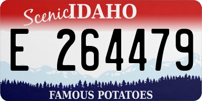 ID license plate E264479
