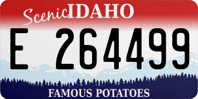ID license plate E264499