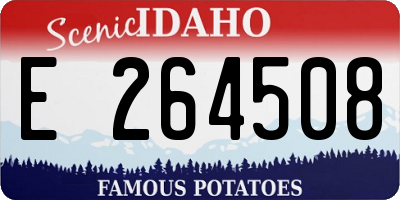 ID license plate E264508