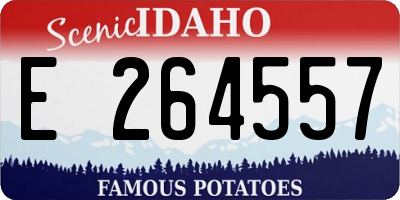 ID license plate E264557
