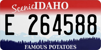 ID license plate E264588