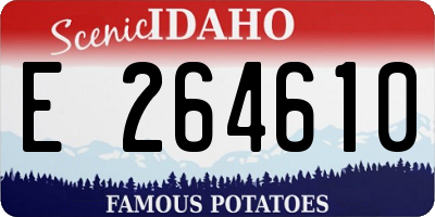 ID license plate E264610