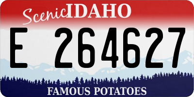 ID license plate E264627
